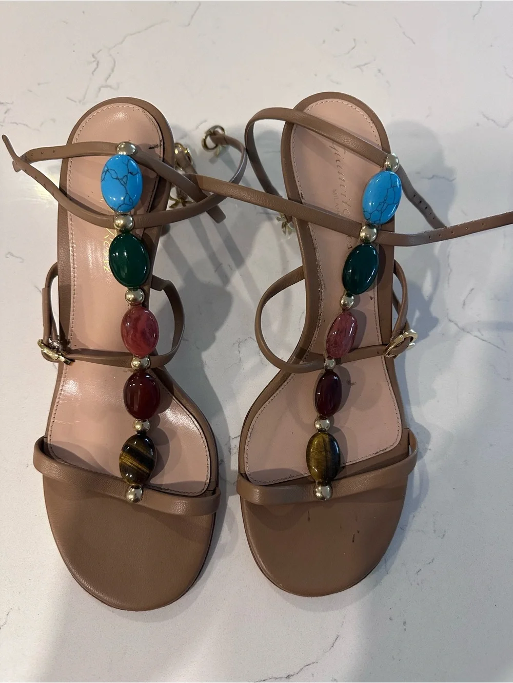 Gianvito Rossi stone heels